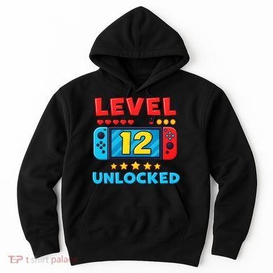 12 Year Old Birthday Decorations Son Boy 12th Hoodie