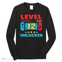 12 Year Old Birthday Decorations Son Boy 12th Long Sleeve Shirt thumb 0
