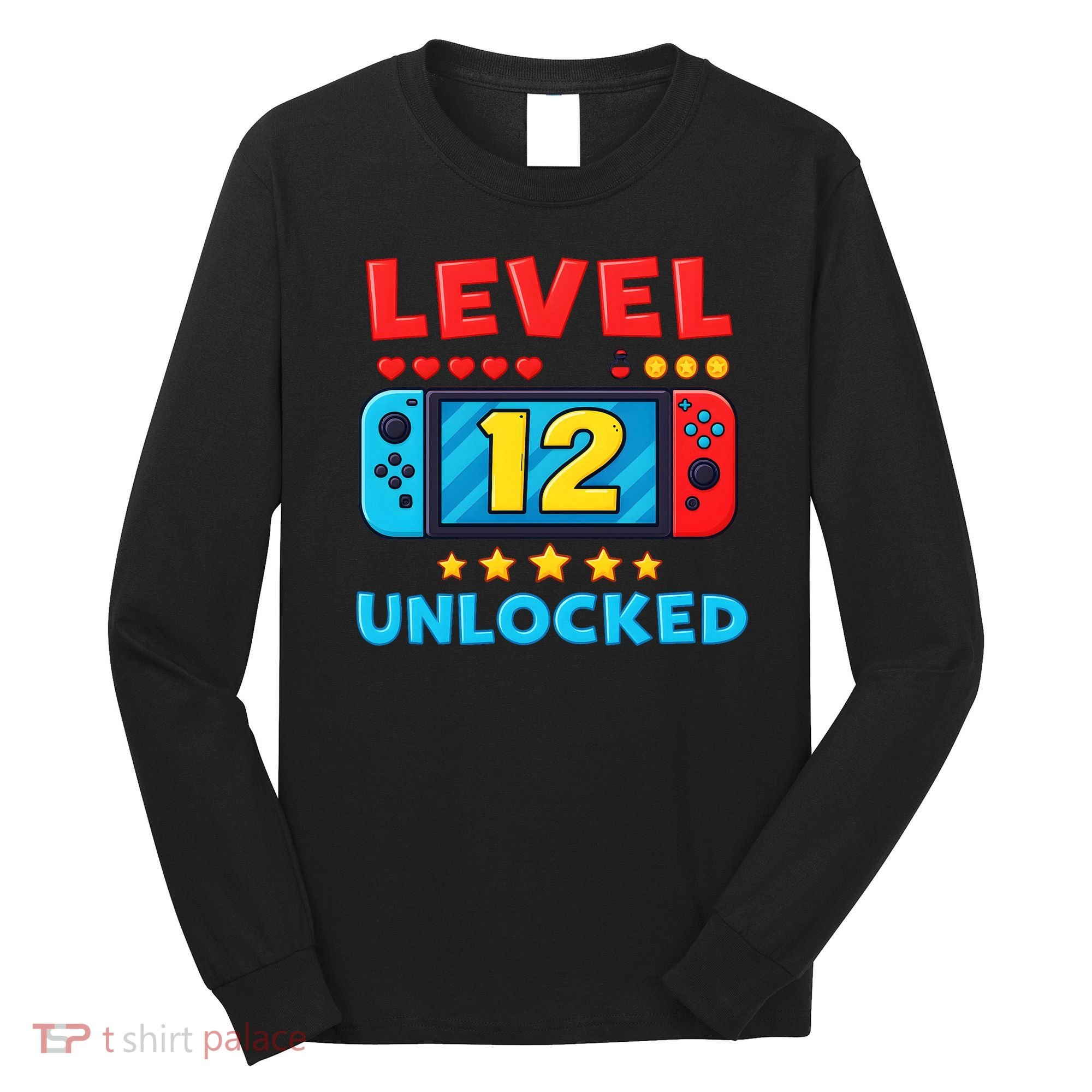 12 Year Old Birthday Decorations Son Boy 12th Long Sleeve Shirt