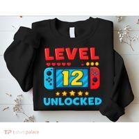 12 Year Old Birthday Decorations Son Boy 12th Sweatshirt thumb 2