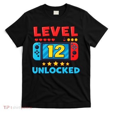 12 Year Old Birthday Decorations Son Boy 12th T-Shirt