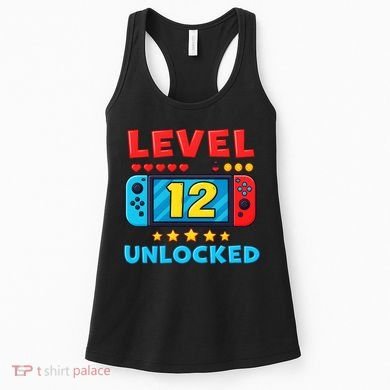 12 Year Old Birthday Decorations Son Boy 12th Women's Tank Top