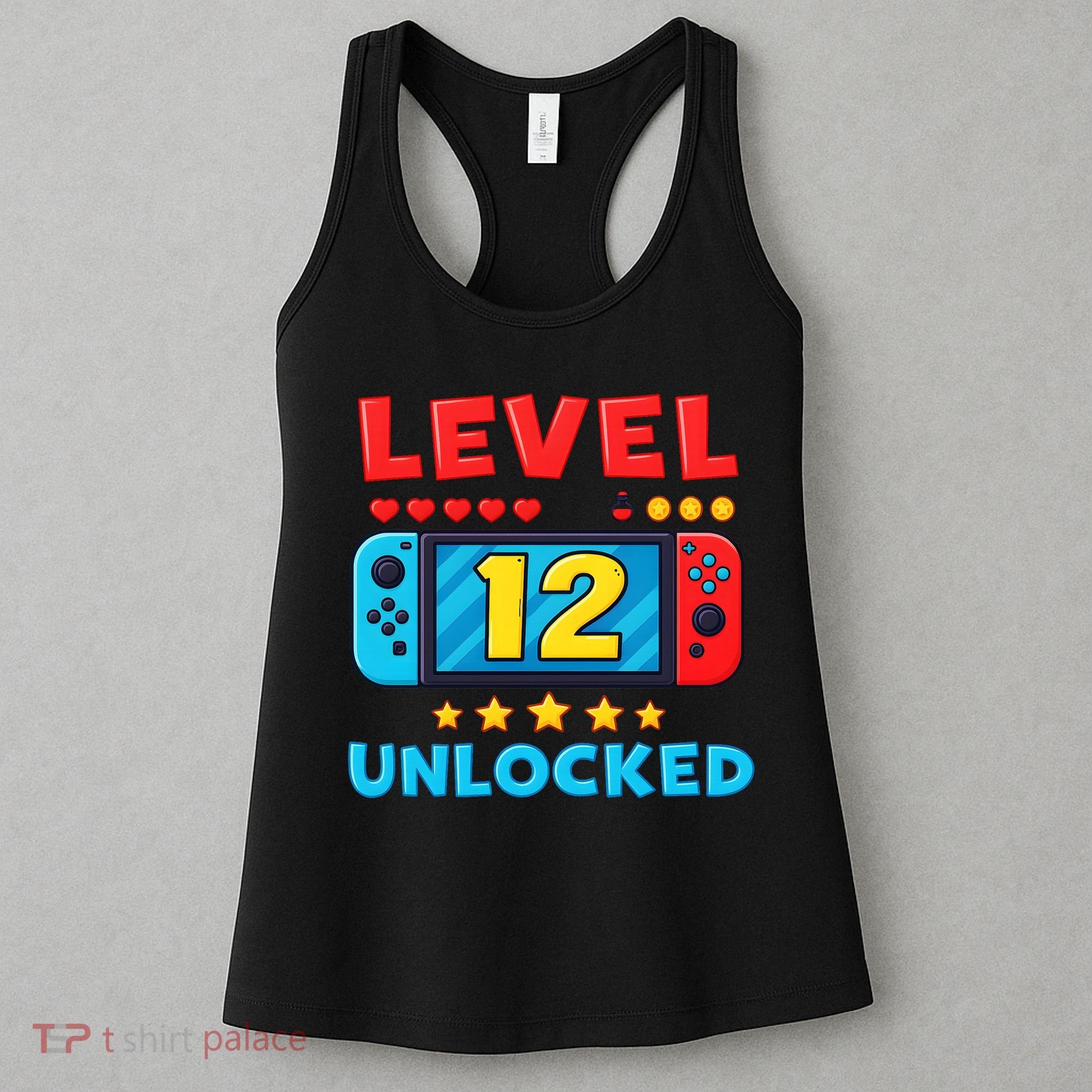 12 Year Old Birthday Decorations Son Boy 12th Women's Tank Top