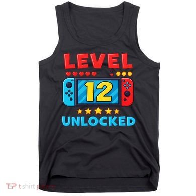 12 Year Old Birthday Decorations Son Boy 12th Tank Top