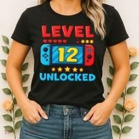 12 Year Old Birthday Decorations Son Boy 12th Women's T-Shirt thumb 2