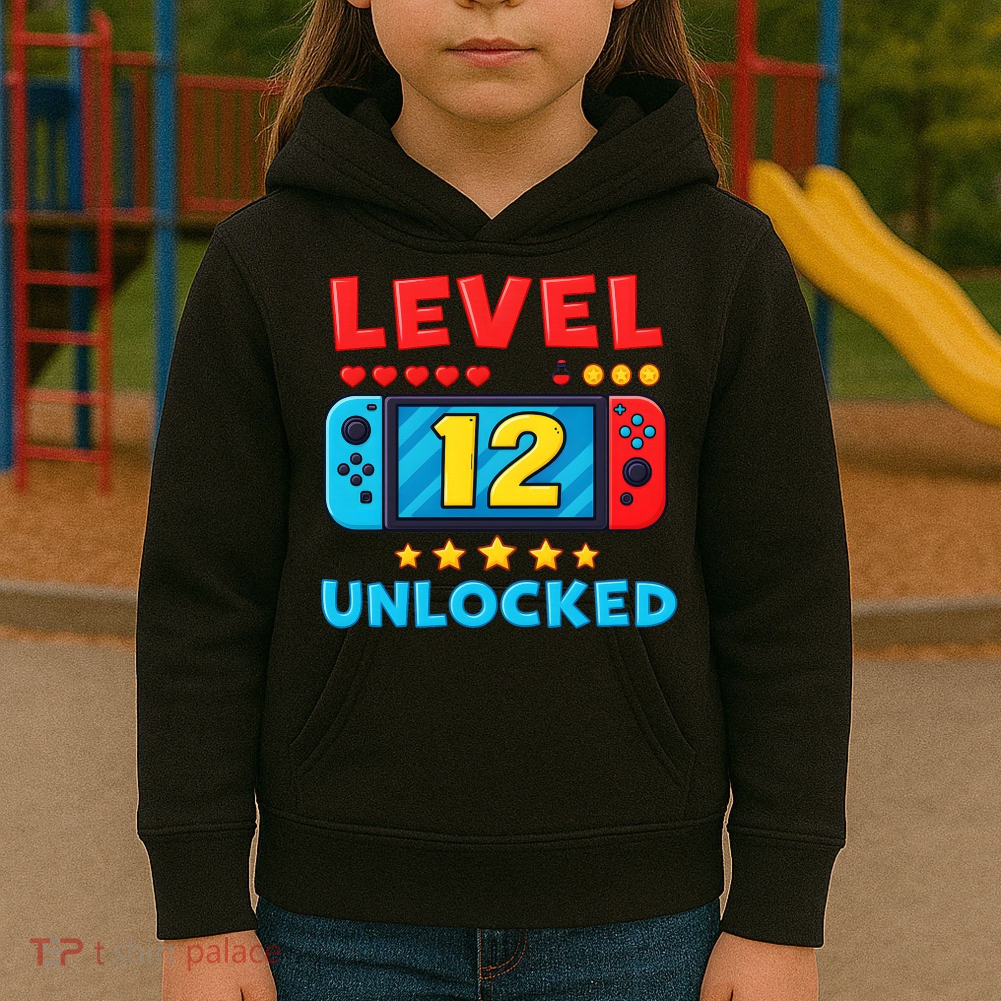 12 Year Old Birthday Decorations Son Boy 12th Kids Hoodie