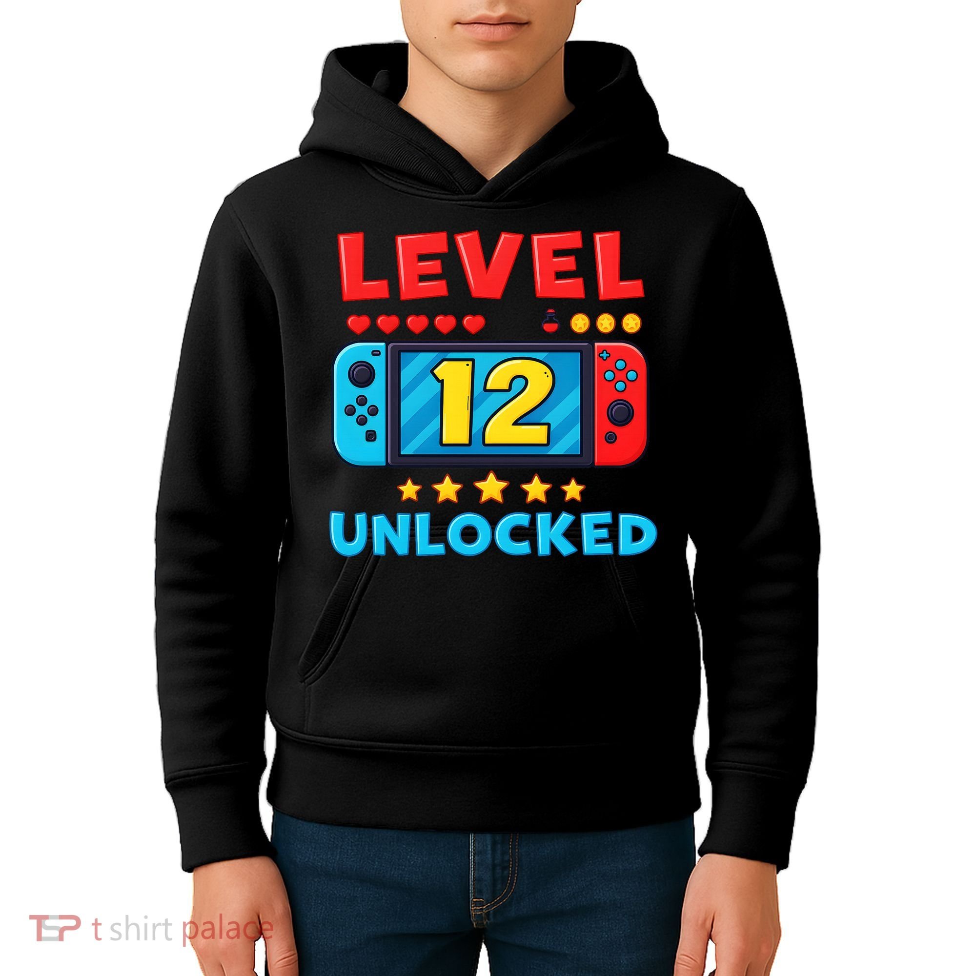 12 Year Old Birthday Decorations Son Boy 12th Kids Hoodie