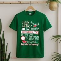 15 Years Of Marriage Happily Married Couple 15th Wedding Anniversary Gift T-Shirt thumb 2