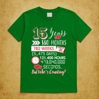 15 Years Of Marriage Happily Married Couple 15th Wedding Anniversary Gift T-Shirt thumb 5