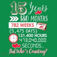 15 Years Of Marriage Happily Married Couple 15th Wedding Anniversary Gift T-Shirt thumb 7