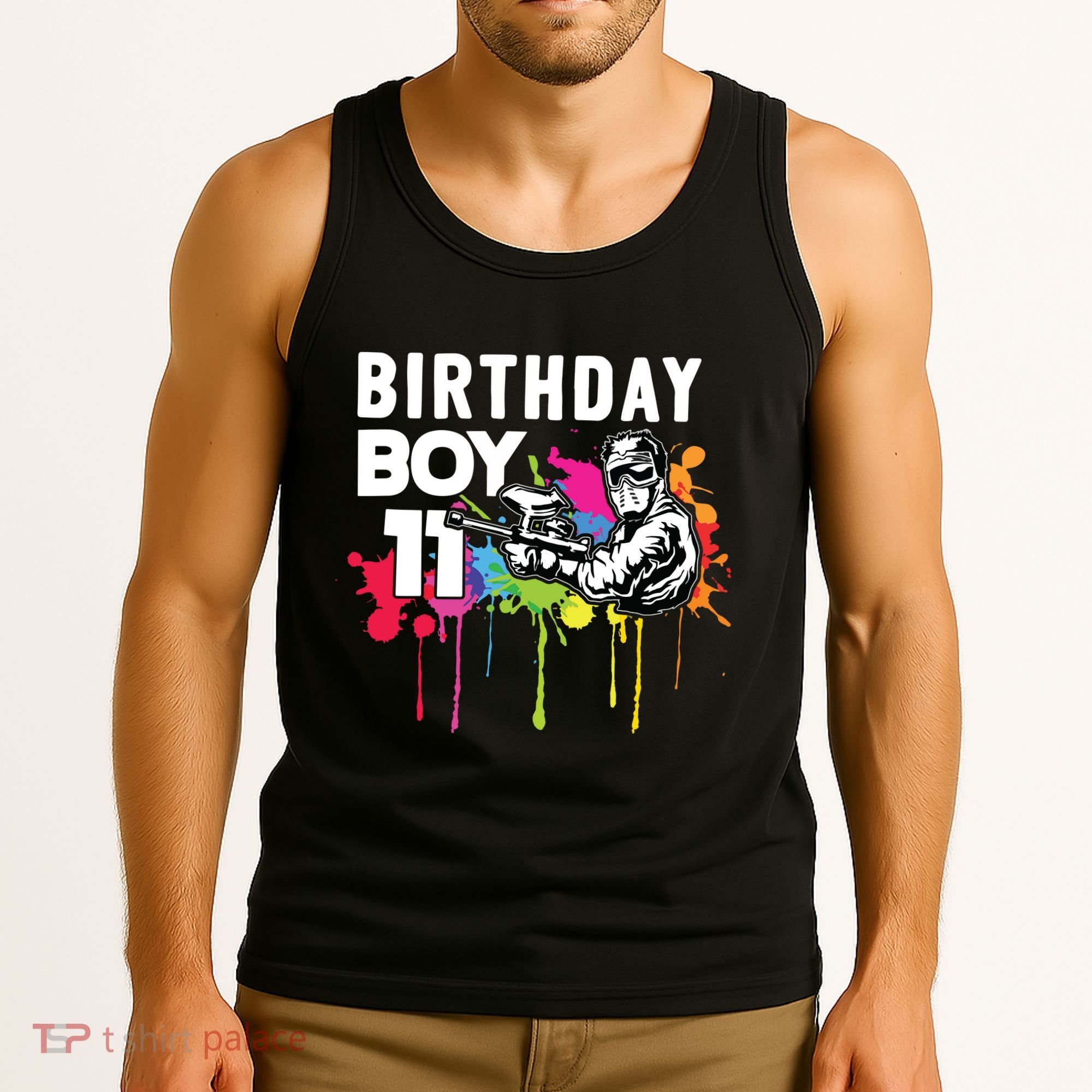 11 Years Old Paintballer Gear Gift 11th Paintball Birthday Tank Top