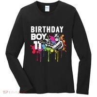 11 Years Old Paintballer Gear Gift 11th Paintball Birthday Women's Long Sleeve Shirt thumb 0