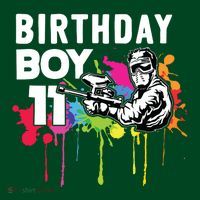 11 Years Old Paintballer Gear Gift 11th Paintball Birthday T-Shirt thumb 7