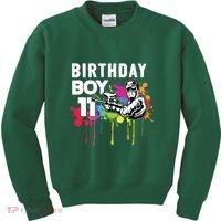 11 Years Old Paintballer Gear Gift 11th Paintball Birthday Kids Sweatshirt thumb 0
