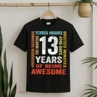 13 Years Old 13th Birthday Gift Vintage 156 Month T-Shirt thumb 2