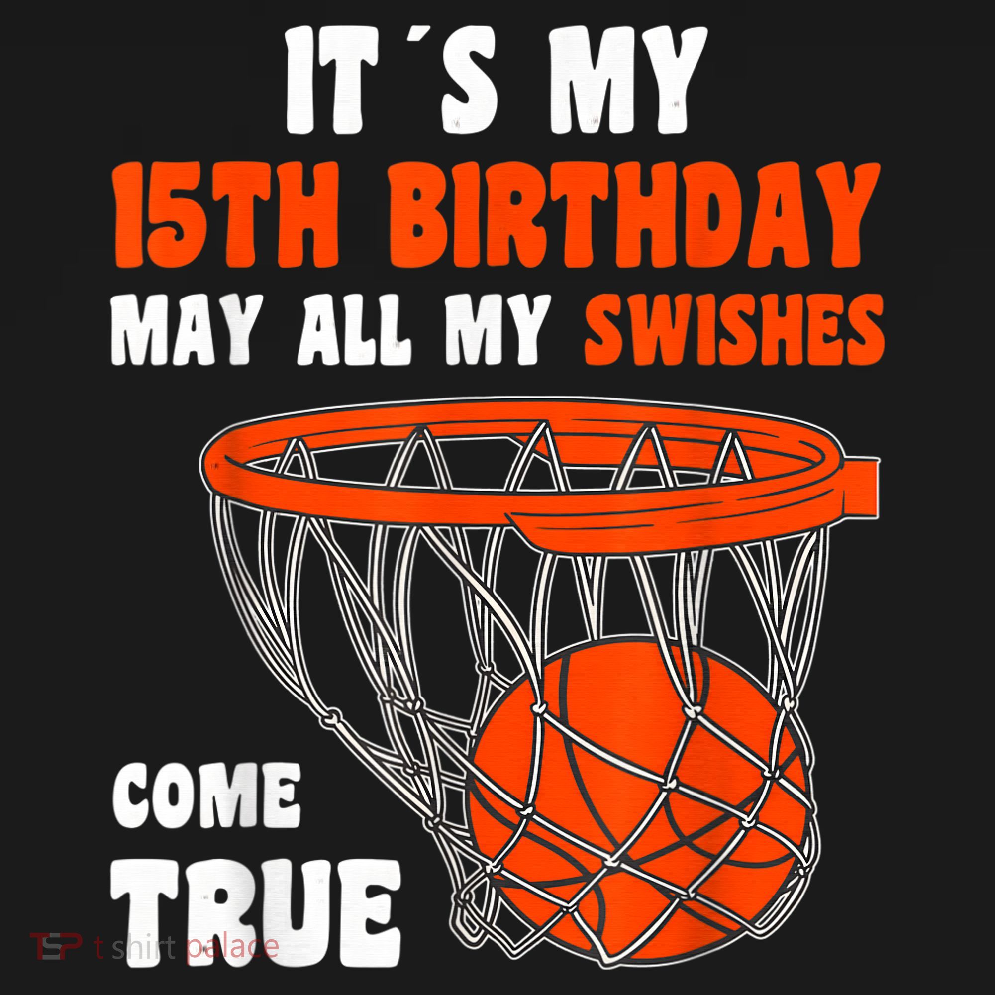 15 Year Old Happy 15th Birthday Basketball 15th Birthday Women's Tank Top
