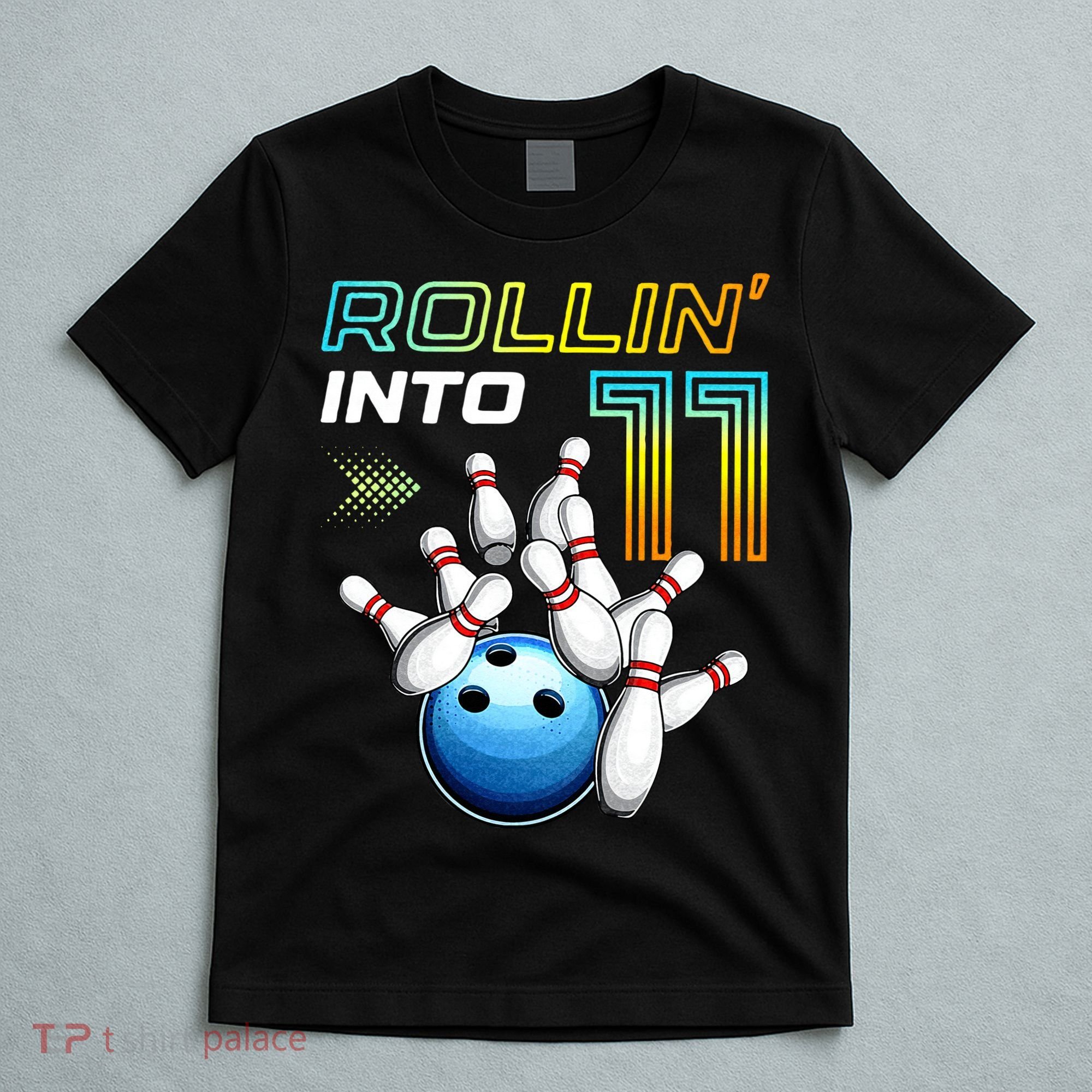 11 Year Old Bowling Retro Vintage 11th Birthday T-Shirt