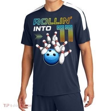 11 Year Old Bowling Retro Vintage 11th Birthday Soccer Jersey