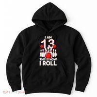 13 Year Old Bowling Party 13th Birthday Is How I Roll Hoodie thumb 0