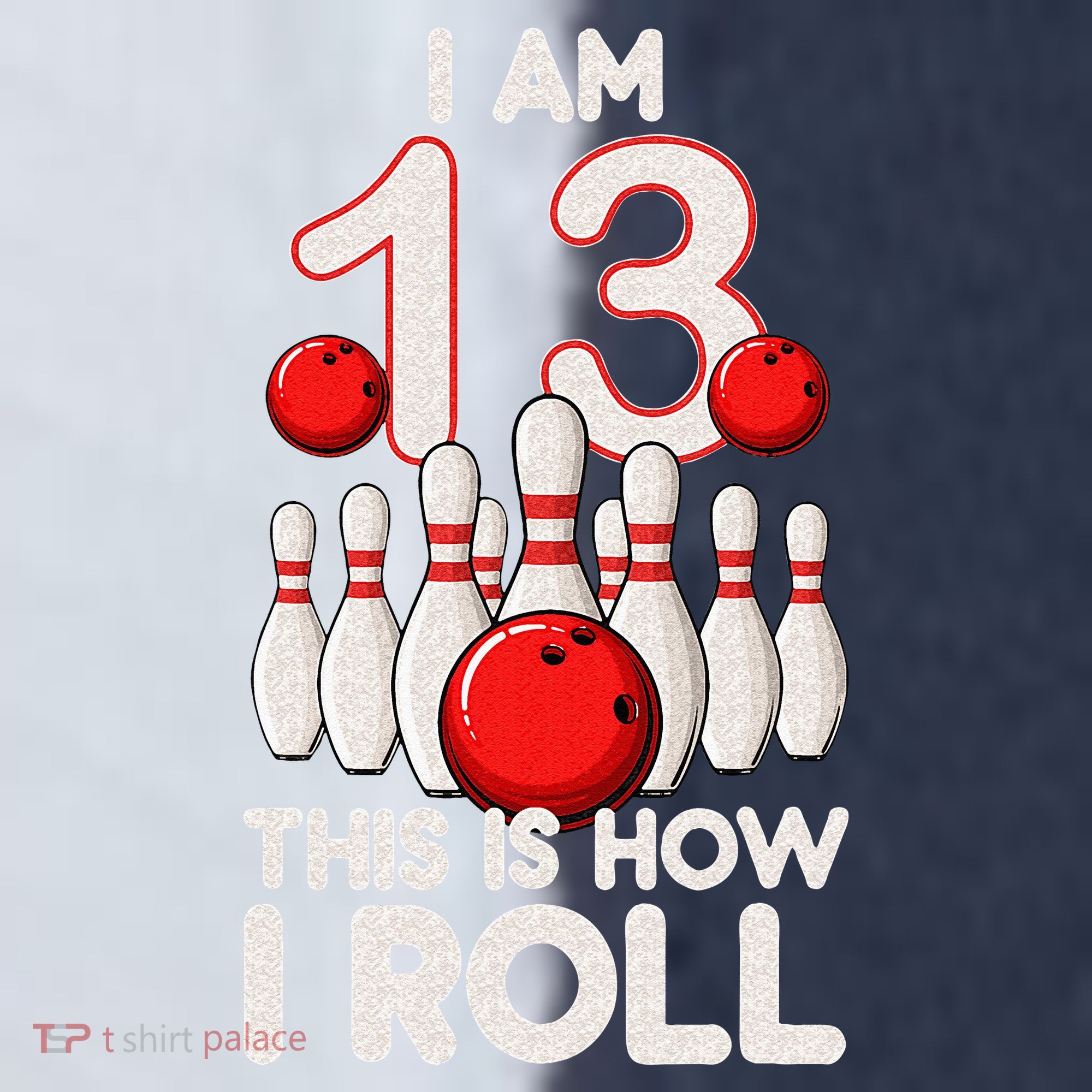 13 Year Old Bowling Party 13th Birthday Is How I Roll Sport-Tek Competitor United Soccer Jersey
