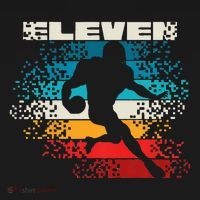 11 Year Old 11th Vintage Retro Football Birthday Party T-Shirt thumb 7