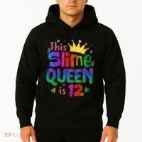 12 Year Old Gift This Slime Queen Is 12th Birthday N Hoodie thumb 2