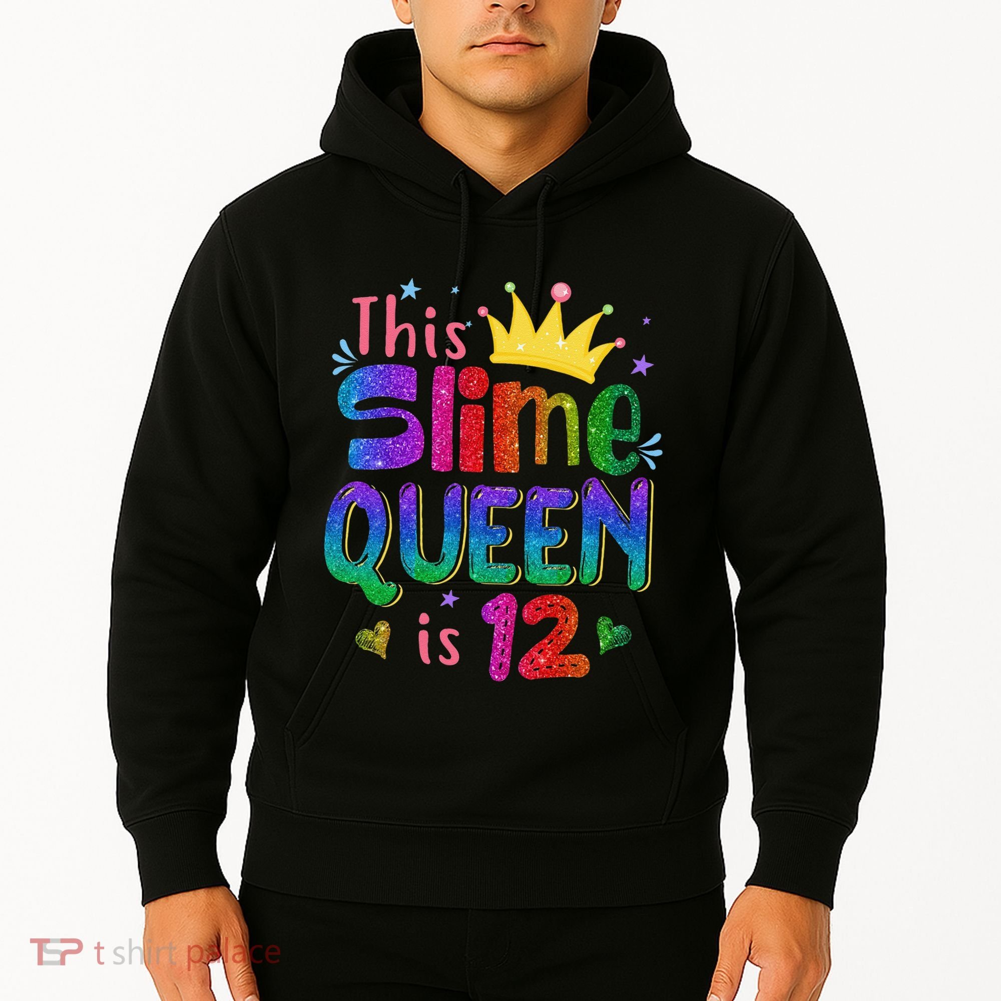 12 Year Old Gift This Slime Queen Is 12th Birthday N Hoodie