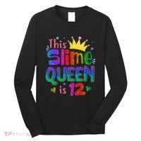 12 Year Old Gift This Slime Queen Is 12th Birthday N Long Sleeve Shirt thumb 0