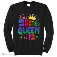 12 Year Old Gift This Slime Queen Is 12th Birthday N Sweatshirt thumb 0