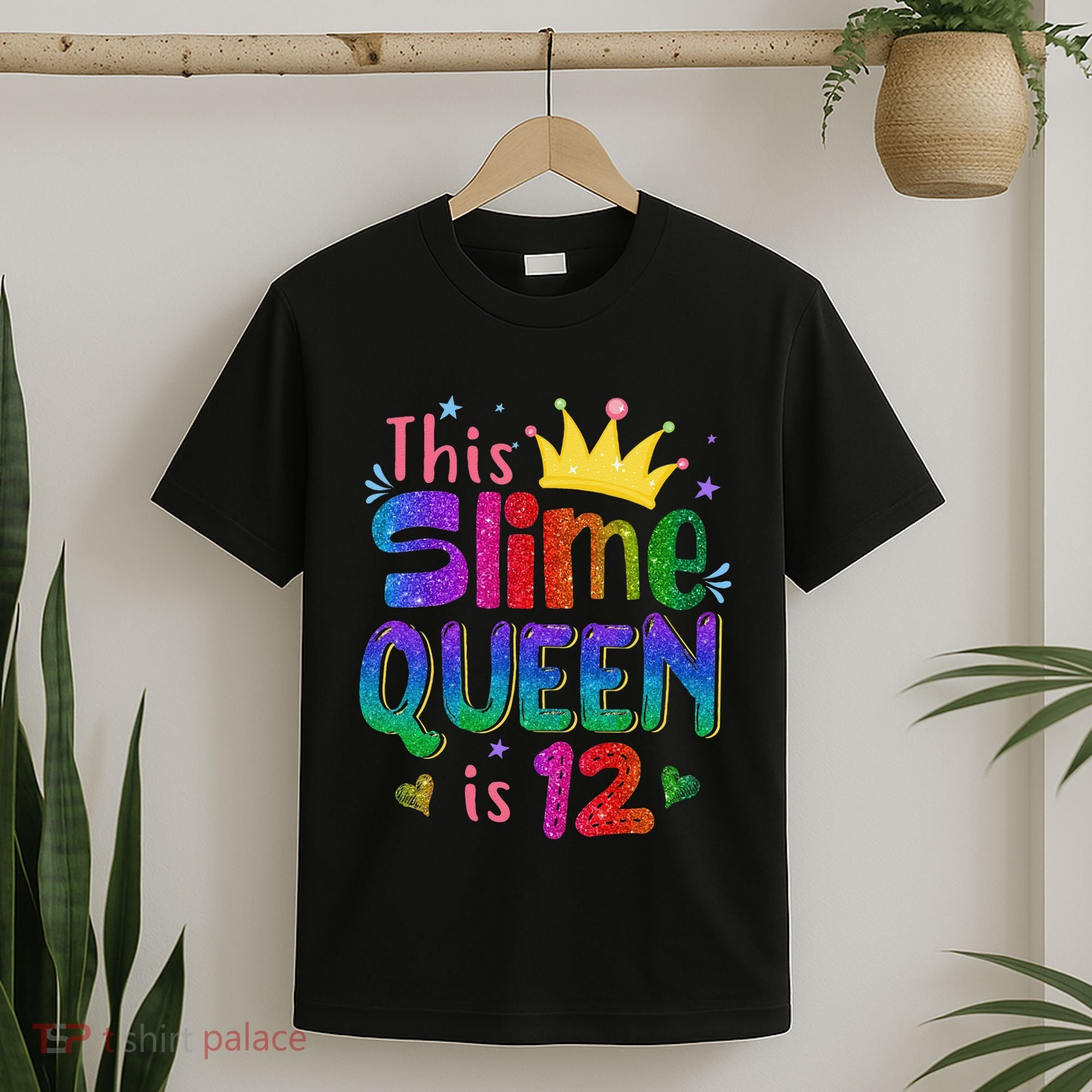 12 Year Old Gift This Slime Queen Is 12th Birthday N T-Shirt