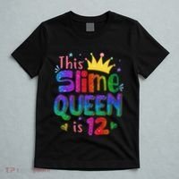 12 Year Old Gift This Slime Queen Is 12th Birthday N T-Shirt thumb 5