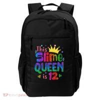12 Year Old Gift This Slime Queen Is 12th Birthday N Backpack thumb 0