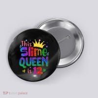 12 Year Old Gift This Slime Queen Is 12th Birthday N Button thumb 0