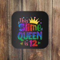 12 Year Old Gift This Slime Queen Is 12th Birthday N Coaster thumb 0