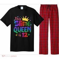 12 Year Old Gift This Slime Queen Is 12th Birthday N Pajama Set thumb 0
