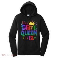 12 Year Old Gift This Slime Queen Is 12th Birthday N Women's Hoodie thumb 0