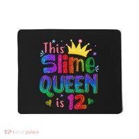 12 Year Old Gift This Slime Queen Is 12th Birthday N Mousepad thumb 0