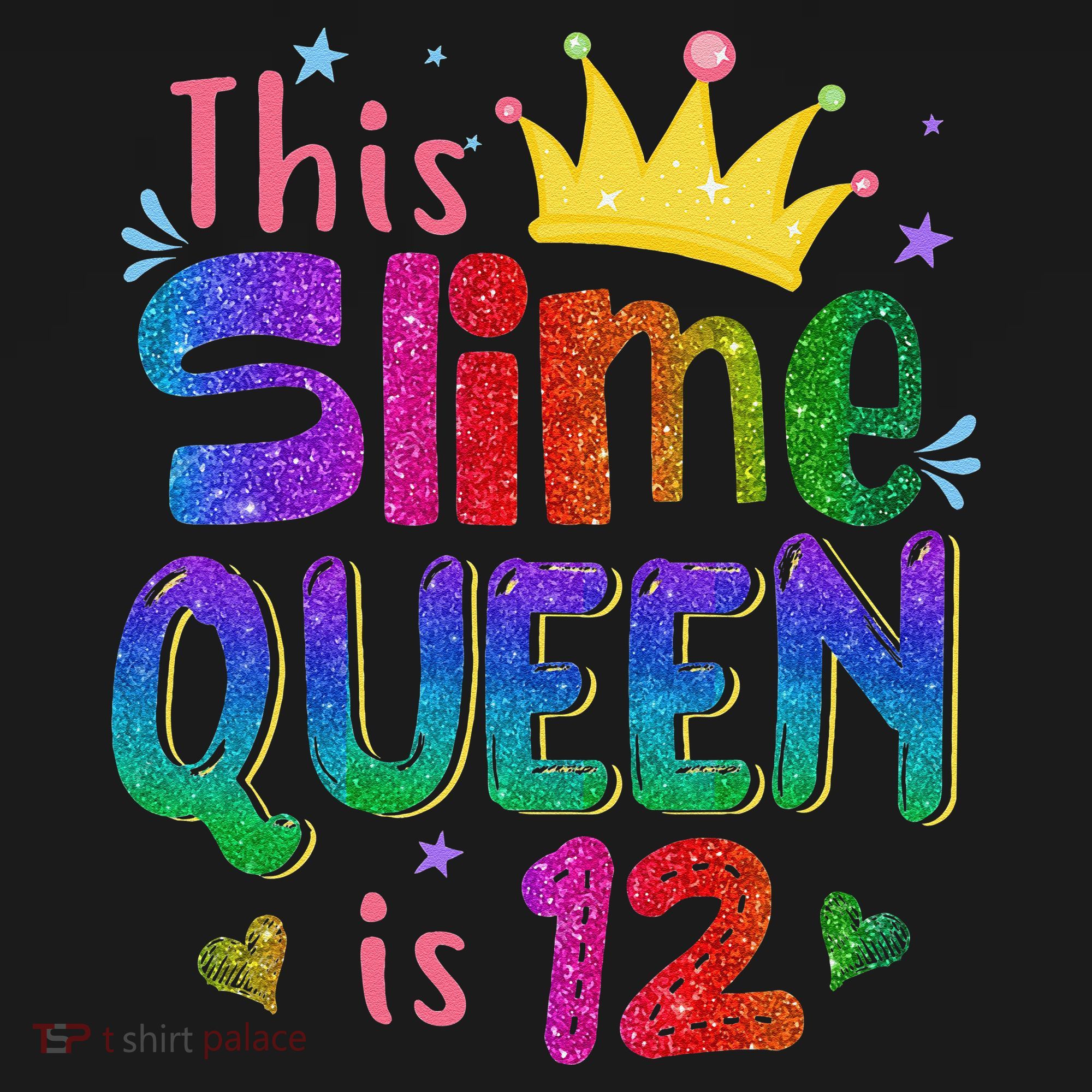 12 Year Old Gift This Slime Queen Is 12th Birthday N Women's Tank Top
