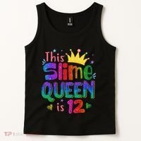 12 Year Old Gift This Slime Queen Is 12th Birthday N Tank Top thumb 2