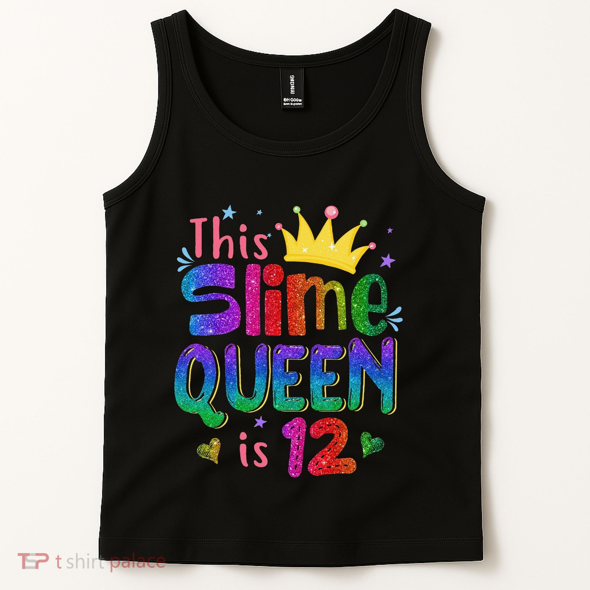 12 Year Old Gift This Slime Queen Is 12th Birthday N Tank Top