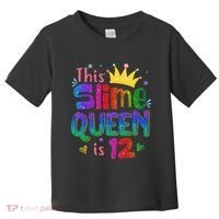 12 Year Old Gift This Slime Queen Is 12th Birthday N Toddler T-Shirt thumb 0
