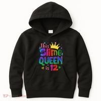 12 Year Old Gift This Slime Queen Is 12th Birthday N Kids Hoodie thumb 0