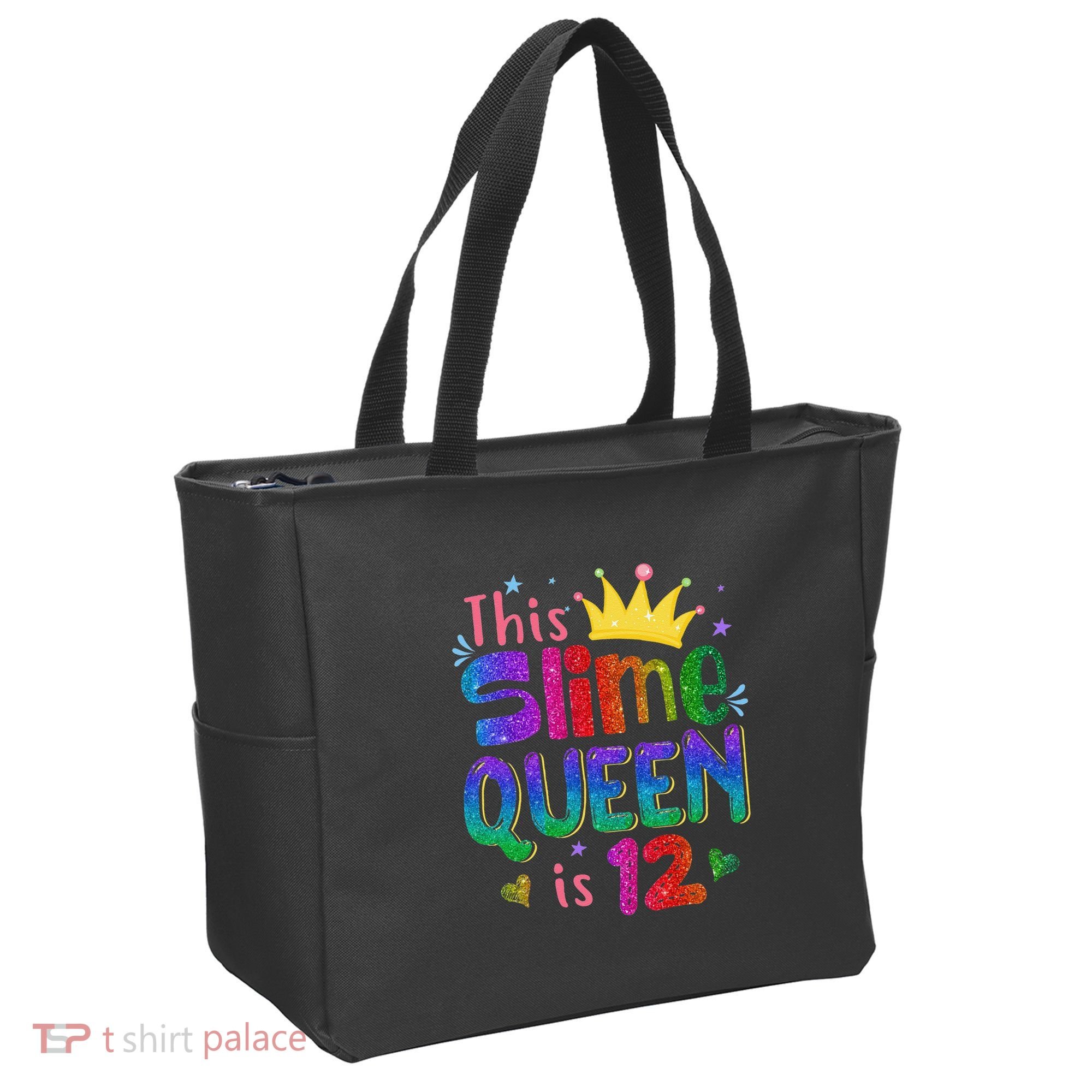 12 Year Old Gift This Slime Queen Is 12th Birthday N Tote Bag