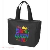 12 Year Old Gift This Slime Queen Is 12th Birthday N Tote Bag thumb 3