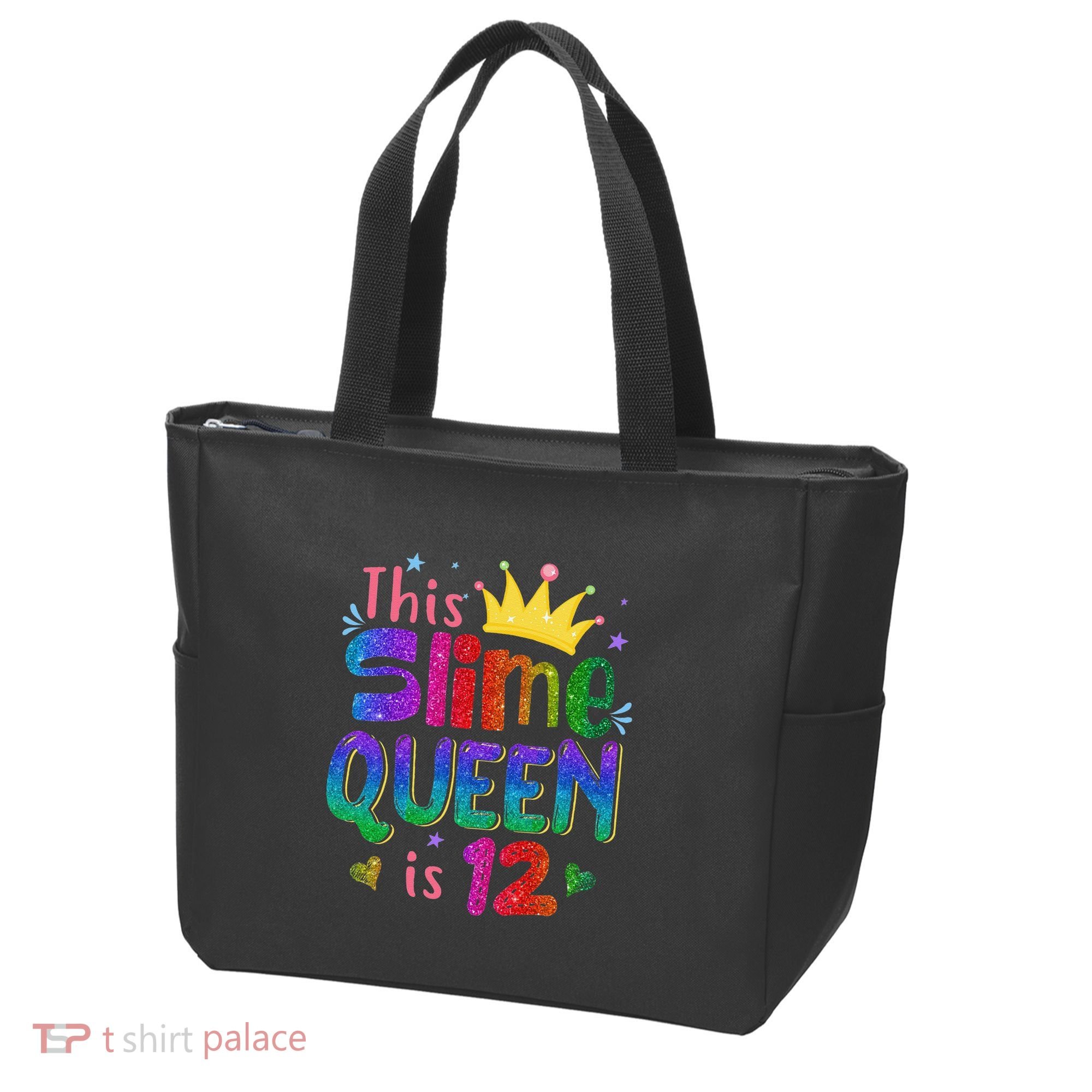12 Year Old Gift This Slime Queen Is 12th Birthday N Tote Bag