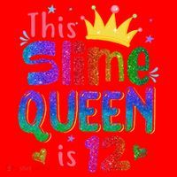 12 Year Old Gift This Slime Queen Is 12th Birthday N Santa Hat thumb 1