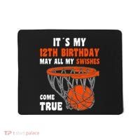 12 Year Old Happy 12th Birthday Basketball 12th Birthday Mousepad thumb 0