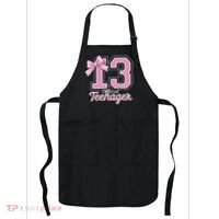 13 Year Old Coquette Bow Nager 13th Birthday Apron thumb 0