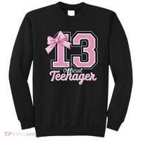 13 Year Old Coquette Bow Nager 13th Birthday Sweatshirt thumb 0