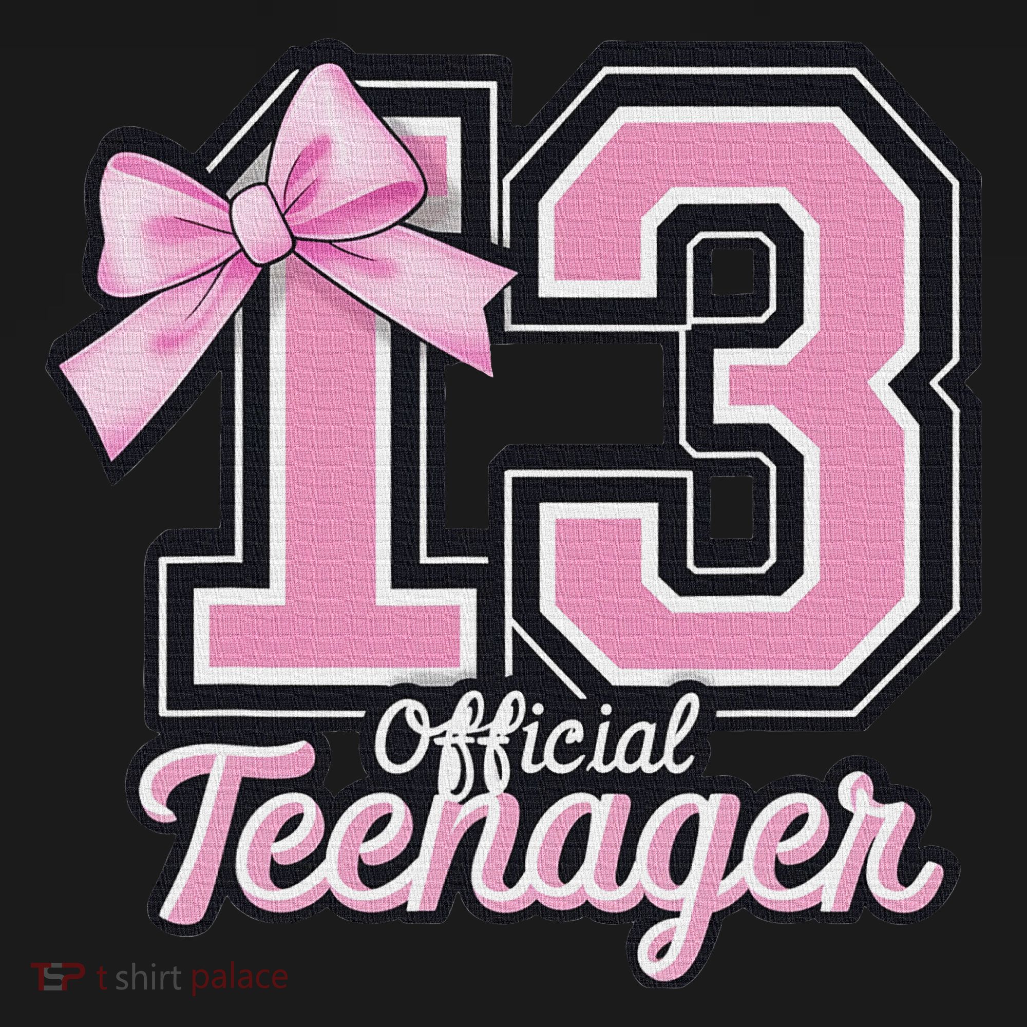 13 Year Old Coquette Bow Nager 13th Birthday Sweatshirt